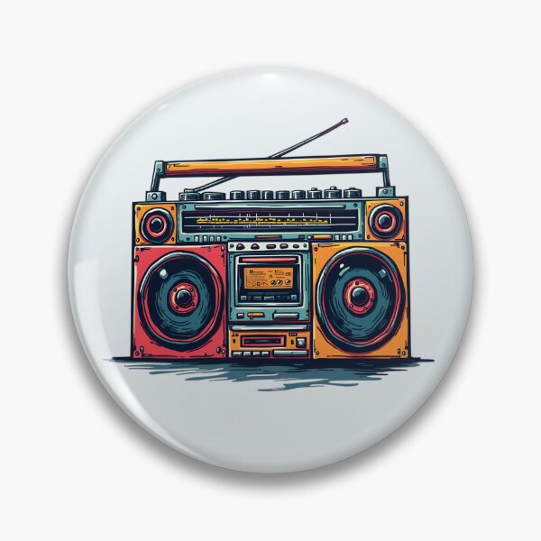 Item preview, Colorful Retro Boombox designed and sold by Jollys-ArtShop.