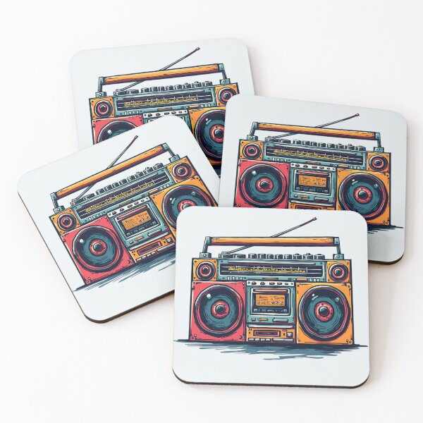 Item preview, Colorful Retro Boombox designed and sold by Jollys-ArtShop.
