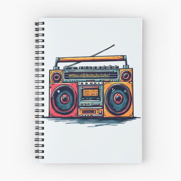 Item preview, Colorful Retro Boombox designed and sold by Jollys-ArtShop.