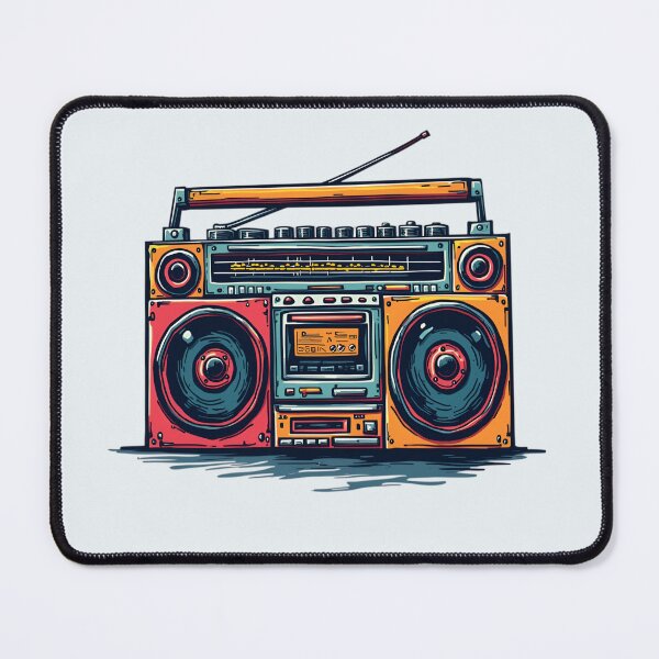 Item preview, Colorful Retro Boombox designed and sold by Jollys-ArtShop.