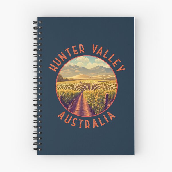 Item preview, Hunter Valley Australia Retro Distressed Circle designed and sold by KrisSidDesigns.