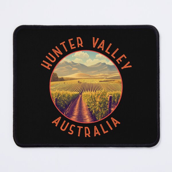 Item preview, Hunter Valley Australia Retro Distressed Circle designed and sold by KrisSidDesigns.
