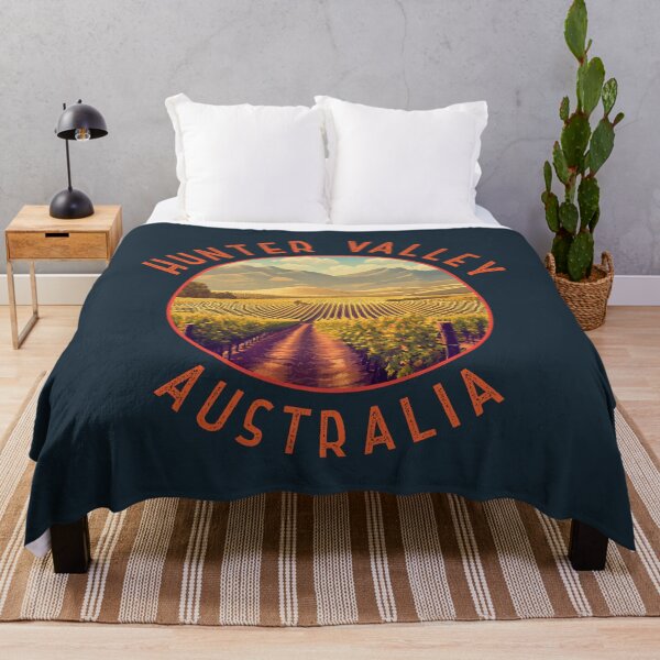 Item preview, Hunter Valley Australia Retro Distressed Circle designed and sold by KrisSidDesigns.
