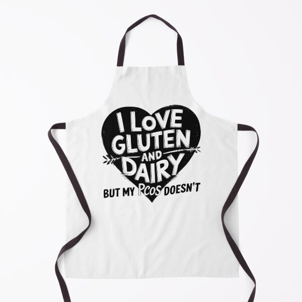Item preview, I Love Gluten and Dairy But My PCOS Doesn't - This funny gift is perfect for women with PCOS who love gluten and dairy but can't consume them. designed and sold by ZyziowskyArt.