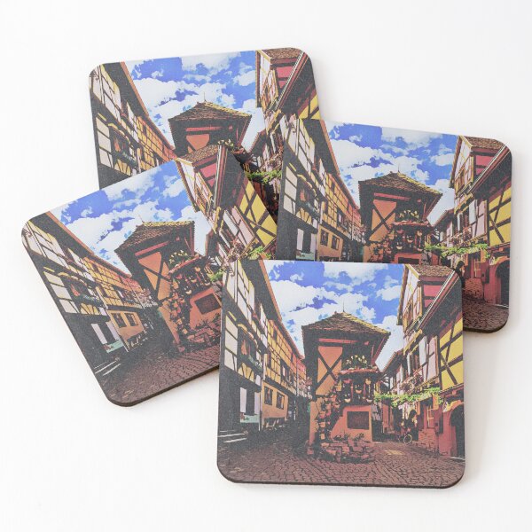 Item preview, Alsace vintage travel poster designed and sold by ffpdsgn.