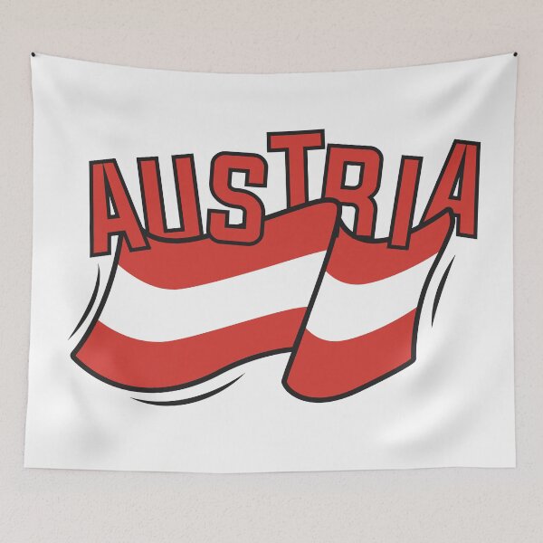 Item preview, Austria - map with flag of Austria designed and sold by Wolagno.