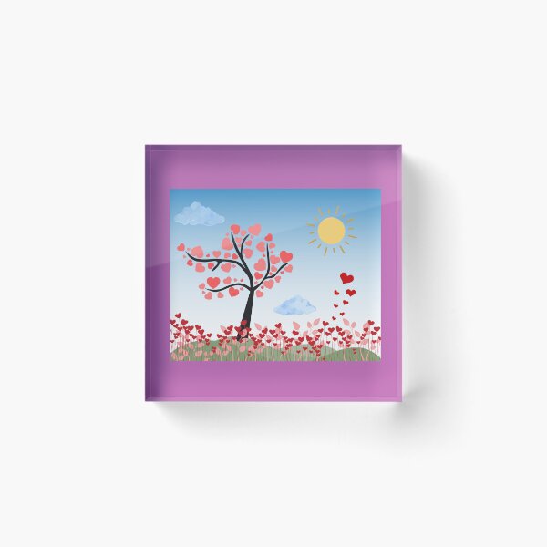 Item preview, Valentine Heart Meadow with Tree designed and sold by EJVisuals.