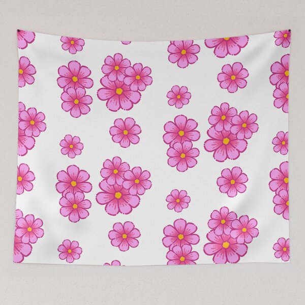 Item preview, Pink Flowers Simple Drawing designed and sold by AveryZi.