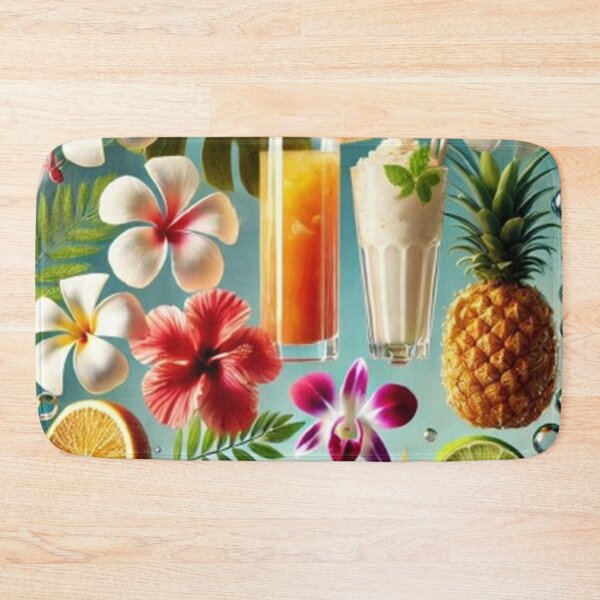 Item preview, Tropical Paradise Refresh: Drinks, Fruits, and Floral Bliss designed and sold by PawtopiaDesigns.