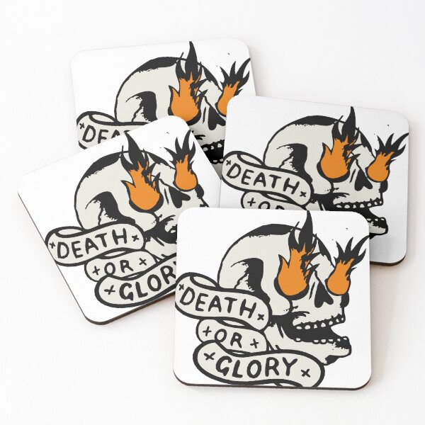 Item preview, skull tattoo death or glory 312 K designed and sold by Achille3777.