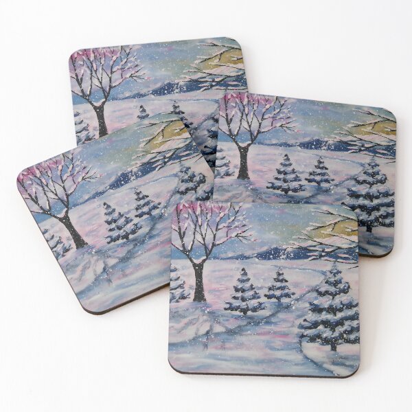Item preview, Cute snowy winter landscape designed and sold by mariya-ivanova.