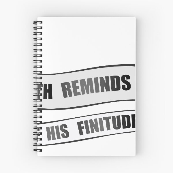 Item preview, death reminds man of his finitude banner quote 1111 P designed and sold by Achille3777.