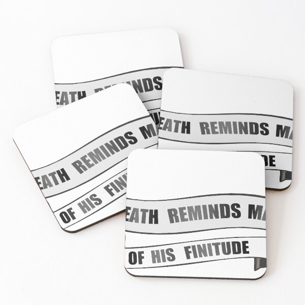 Item preview, death reminds man of his finitude banner quote 1111 P designed and sold by Achille3777.