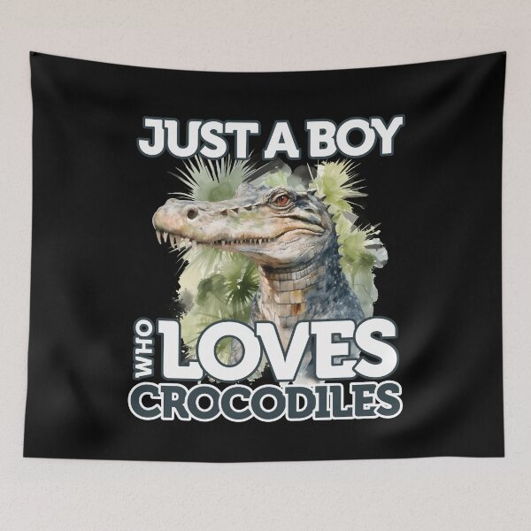 Item preview, Just A Boy Who Loves Alligator Crocodiles Cute Florida designed and sold by smartrocket.