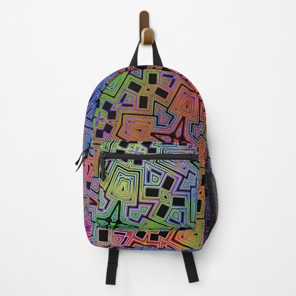Item preview, multicolored neon geometric art designed and sold by chambergambit.