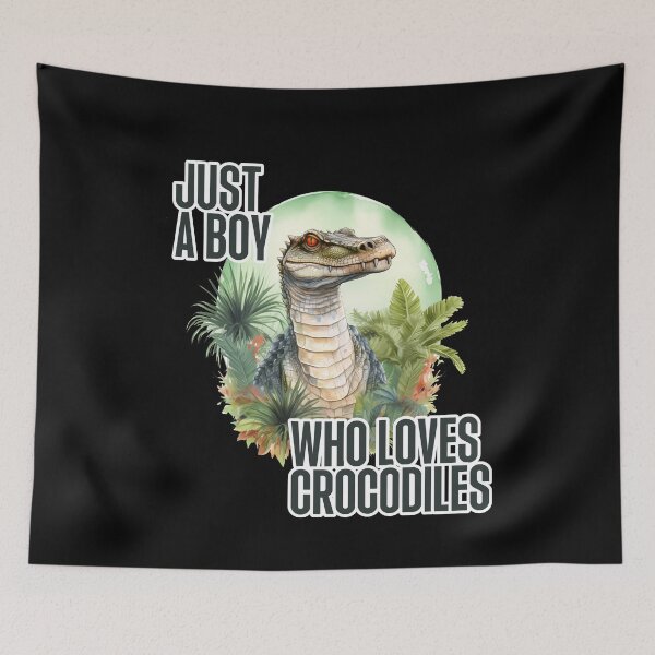 Item preview, Just A Boy Who Loves Alligator Crocodiles Cute Florida designed and sold by smartrocket.