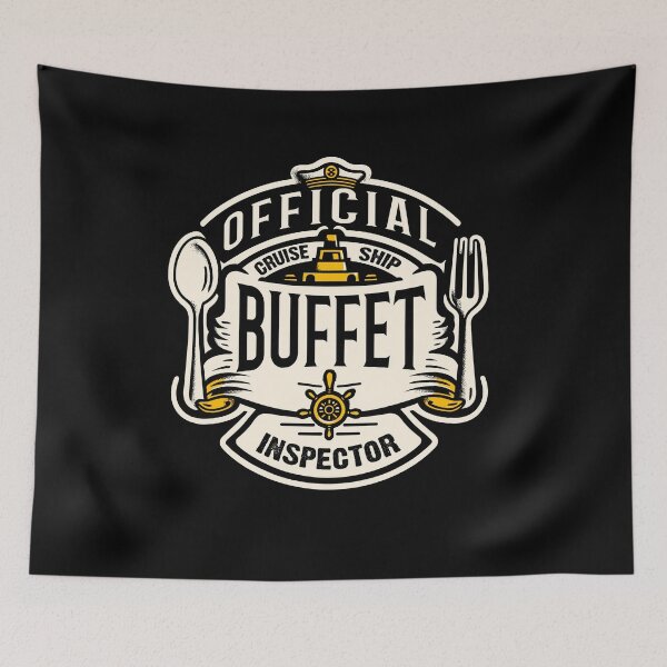 Item preview, Cruise Ship Buffet Inspector Funny Cruising Vacation designed and sold by Dressed For  Duty.