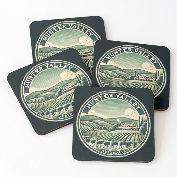 Item preview, Hunter Valley Australia Travel Art Badge designed and sold by KrisSidDesigns.