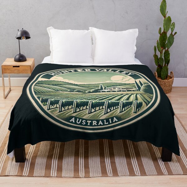 Item preview, Hunter Valley Australia Travel Art Badge designed and sold by KrisSidDesigns.