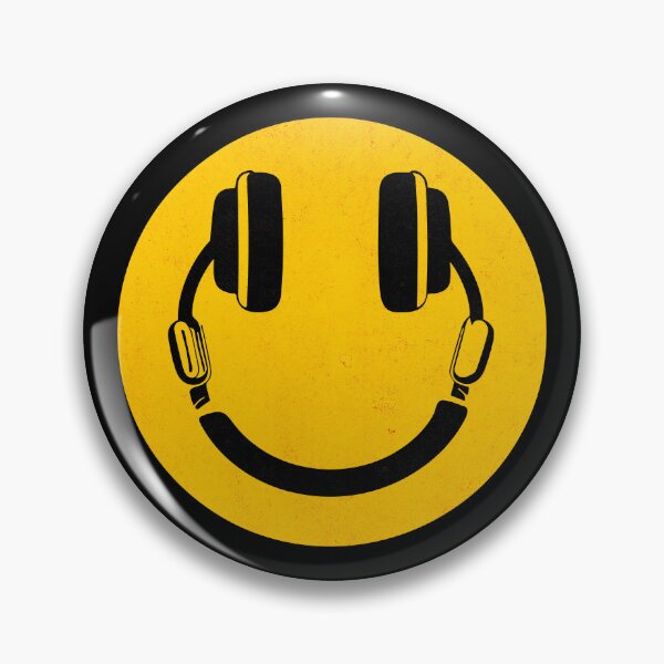 Item preview, Hardcore Headphones Happy Face - Acid Music Smiley Face designed and sold by Urban-Alien.