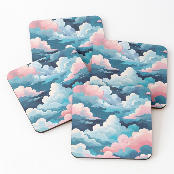 Item preview, Pink and Blue Dreamy Pastel Clouds designed and sold by AbstractIdeas.