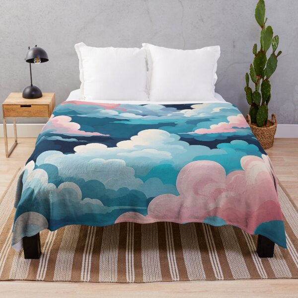Item preview, Pink and Blue Dreamy Pastel Clouds designed and sold by AbstractIdeas.