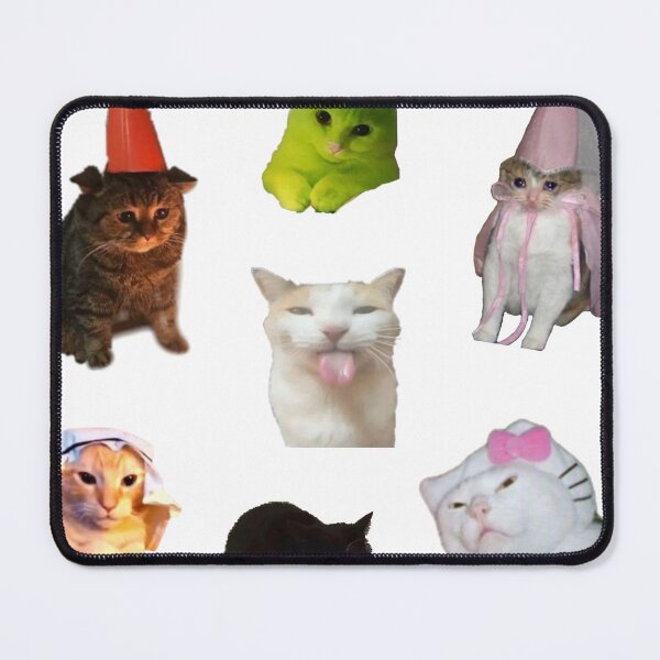 Item preview, Funny Cat Memes Sticker Bundle of 7 designed and sold by teaisfantastic.