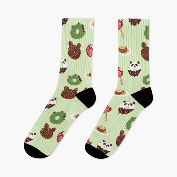 Item preview, Postres kawaii de rosquillas, osos y ranas en color verde designed and sold by CriaCreative.
