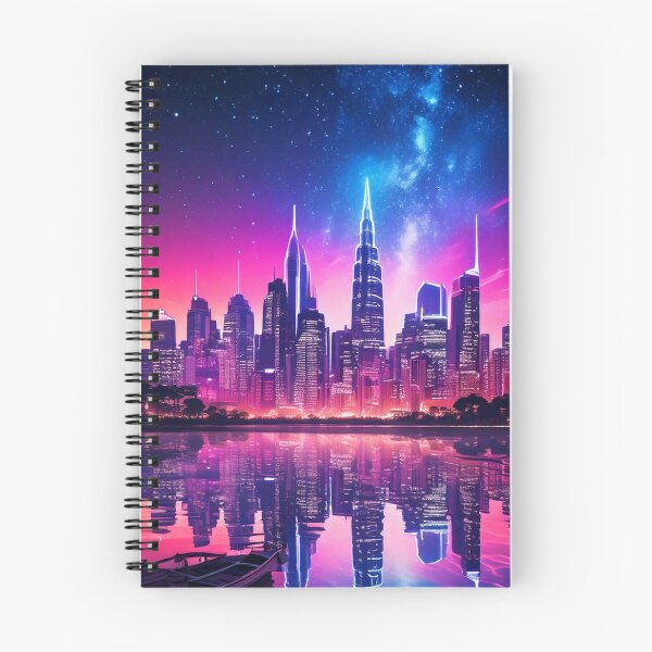 Item preview, Neon Skyline Reflection designed and sold by Unwind-Art-Work.