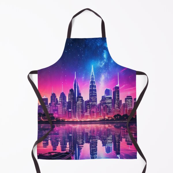 Item preview, Neon Skyline Reflection designed and sold by Unwind-Art-Work.