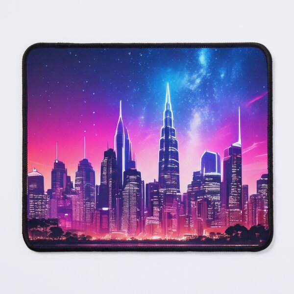 Item preview, Neon Skyline Reflection designed and sold by Unwind-Art-Work.