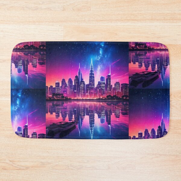 Item preview, Neon Skyline Reflection designed and sold by Unwind-Art-Work.