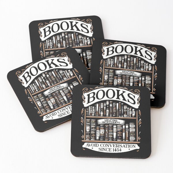 Item preview, Books Helping Introverts Avoid Conversation 1454 Book Lover designed and sold by Dressed For  Duty.