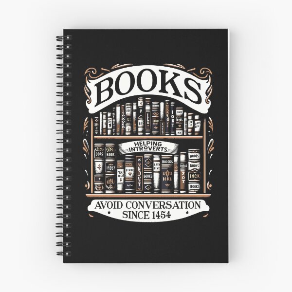 Item preview, Books Helping Introverts Avoid Conversation 1454 Book Lover designed and sold by Dressed For  Duty.