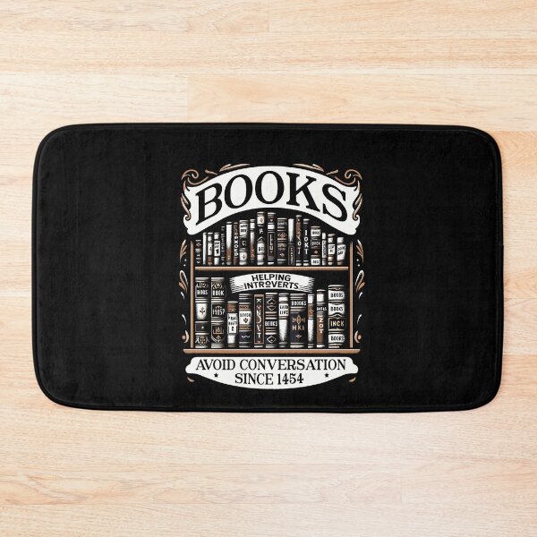 Item preview, Books Helping Introverts Avoid Conversation 1454 Book Lover designed and sold by Dressed For  Duty.