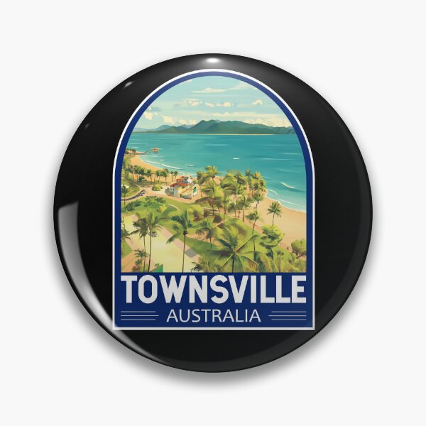 Item preview, Townsville Australia Travel Art Emblem designed and sold by KrisSidDesigns.