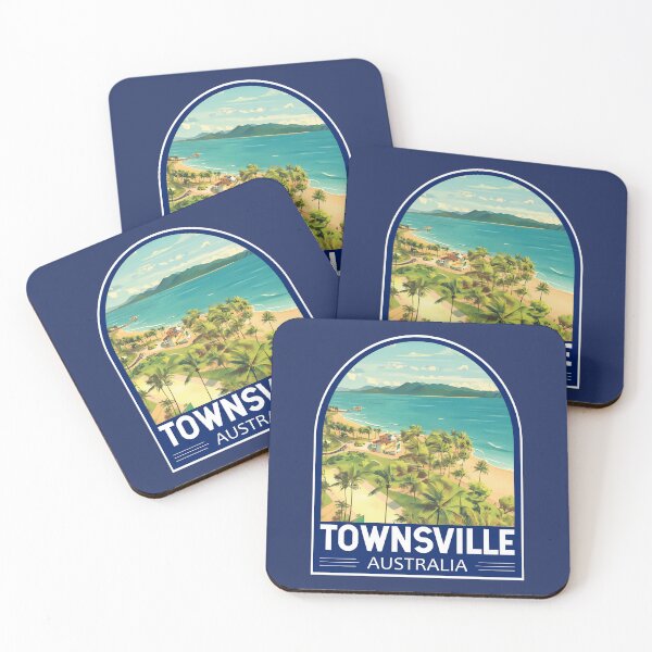 Item preview, Townsville Australia Travel Art Emblem designed and sold by KrisSidDesigns.