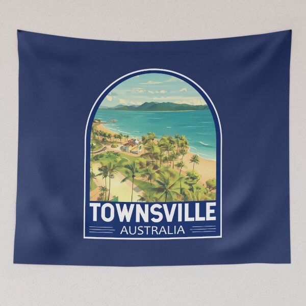Item preview, Townsville Australia Travel Art Emblem designed and sold by KrisSidDesigns.