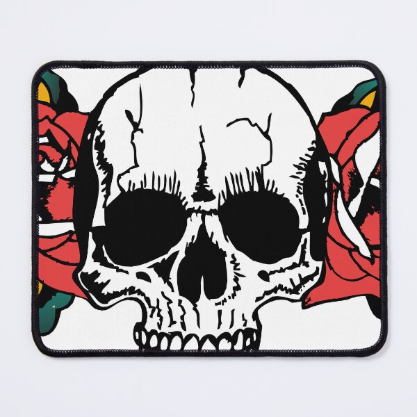 Item preview, flower rose skull old school tattoo death's head leaf 311 M designed and sold by Achille3777.