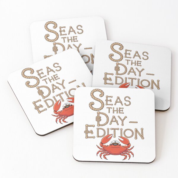 Item preview, Seas the Day – Crab Edition Design designed and sold by MrHStudio.