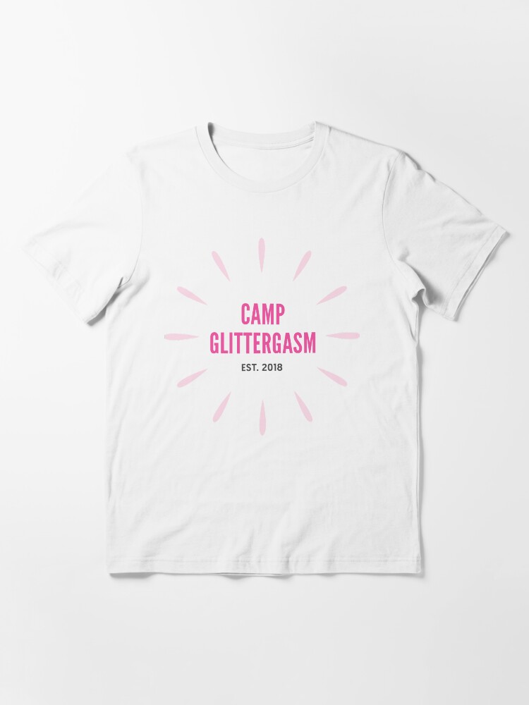 Thumbnail 3 of 7, Essential T-Shirt, Camp Glittergasm Starburst designed and sold by Glittergasm.