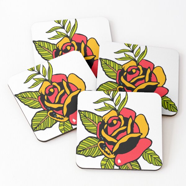 Item preview, rose flower leaf tattoo style 2909 S designed and sold by Achille3777.