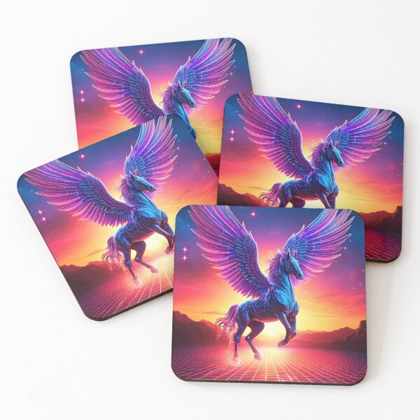 Item preview, Synthwave Pegasus designed and sold by Unwind-Art-Work.
