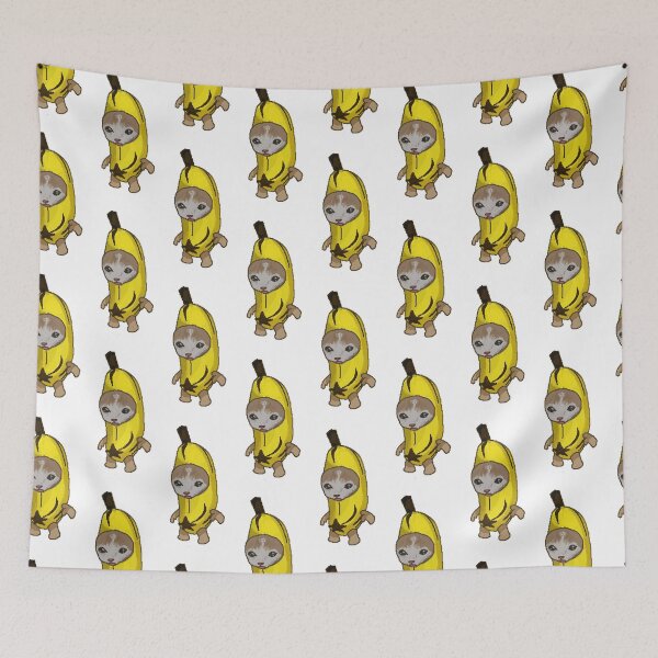 Item preview, Banana Cat Meme Pixel Art designed and sold by Asutip.