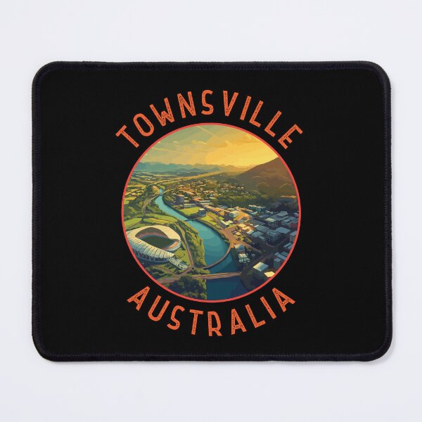 Item preview, Townsville Australia Retro Distressed Circle designed and sold by KrisSidDesigns.