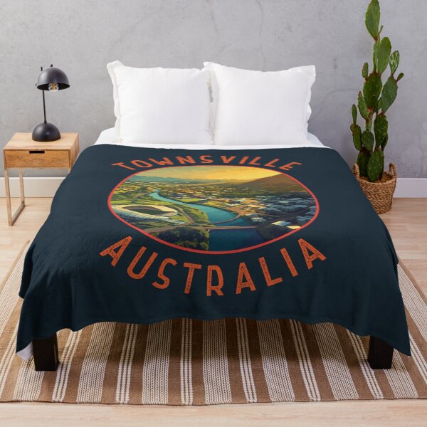 Item preview, Townsville Australia Retro Distressed Circle designed and sold by KrisSidDesigns.