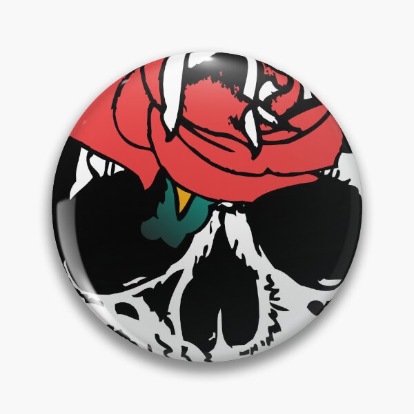 Item preview, rose flower leaf skull old school tattoo 311 M designed and sold by Achille3777.