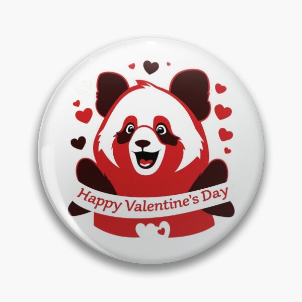 Item preview, Red Panda Happy valentine day memes  designed and sold by ShopTwentyFour.