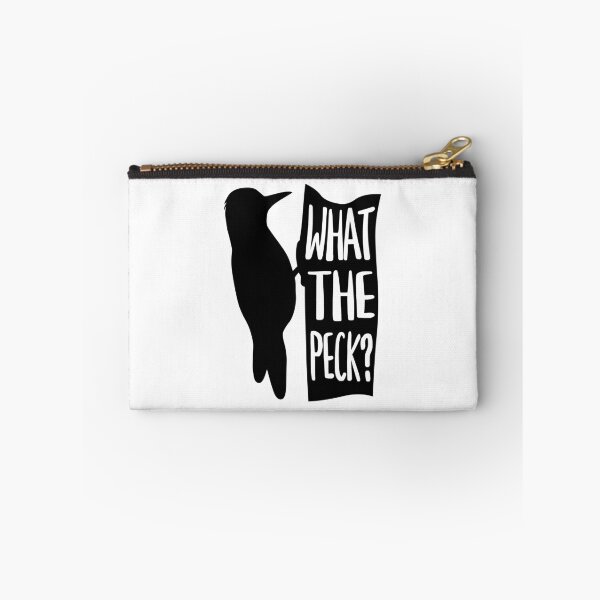 Item preview, What the Peck. Funny Black And White Wood Pecker designed and sold by PMCreative.