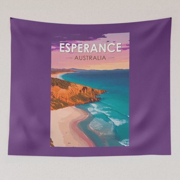 Item preview, Esperance Australia Travel Art Vintage designed and sold by KrisSidDesigns.